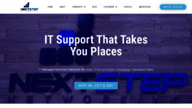 What Nextstepnetworking.com website looked like in 2019 (6 years ago)