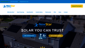 What Newstar.solar website looked like in 2019 (4 years ago)