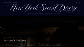 What Newyorksocialdiary.com website looked like in 2019 (4 years ago)