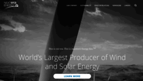 What Nexteraenergy.com website looked like in 2019 (4 years ago)
