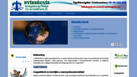 What Nyirsegviz.hu website looked like in 2019 (4 years ago)