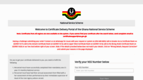 What Nsscertificate.com website looked like in 2019 (4 years ago)