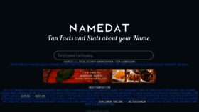 What Namedat.com website looked like in 2019 (4 years ago)
