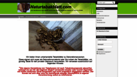 What Naturtabakblatt.com website looked like in 2019 (4 years ago)