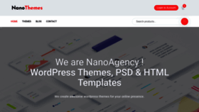 What Nanothemes.co website looked like in 2019 (4 years ago)
