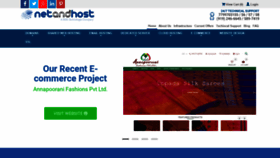 What Netandhost.com website looked like in 2019 (4 years ago)