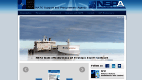 What Namsa.nato.int website looked like in 2019 (4 years ago)