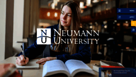 What Neumann.edu website looked like in 2019 (4 years ago)