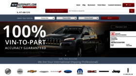 What Newautoparts.com website looked like in 2019 (4 years ago)