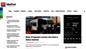 What Nilepost.co.ug website looked like in 2019 (4 years ago)