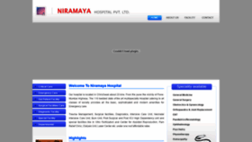 What Niramayahospital.com website looked like in 2019 (4 years ago)