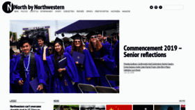What Northbynorthwestern.com website looked like in 2019 (4 years ago)