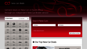What Newcardeals.co.za website looked like in 2019 (4 years ago)