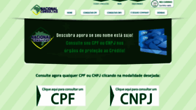 What Nacionalconsultas.com.br website looked like in 2019 (4 years ago)