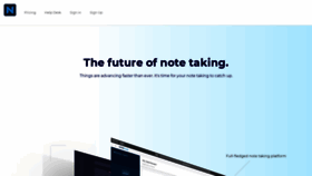 What Notetakingexpress.com website looked like in 2019 (4 years ago)