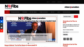 What Nofibs.com.au website looked like in 2019 (4 years ago)