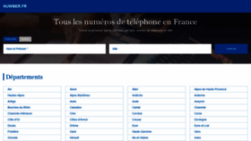 What Nuwber.fr website looked like in 2019 (5 years ago)
