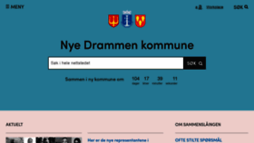 What Nyedrammen.no website looked like in 2019 (4 years ago)
