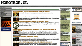 What Nosotros.cl website looked like in 2019 (4 years ago)
