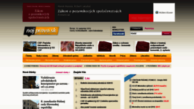 What Najpravo.sk website looked like in 2019 (4 years ago)