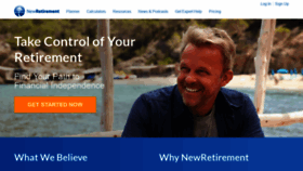 What Newretirement.com website looked like in 2019 (4 years ago)