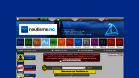 What Nautisme.nc website looked like in 2019 (4 years ago)