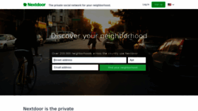 What Nextdoor.com website looked like in 2019 (4 years ago)