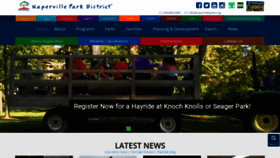 What Napervilleparks.org website looked like in 2019 (4 years ago)