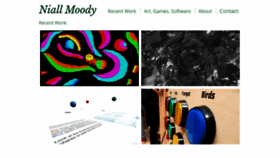 What Niallmoody.com website looked like in 2019 (4 years ago)