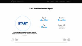 What Net-speedtest.com website looked like in 2019 (4 years ago)