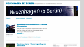 What Neuenhagen-info.de website looked like in 2019 (4 years ago)