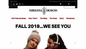 What Nirvannadesigns.com website looked like in 2019 (4 years ago)
