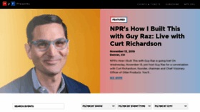 What Nprpresents.org website looked like in 2019 (4 years ago)