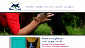What Newstartdogrescue.org website looked like in 2019 (4 years ago)