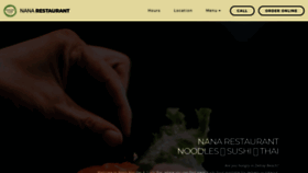 What Nananoodlessushibar.com website looked like in 2019 (4 years ago)