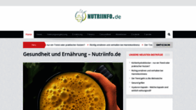 What Nutriinfo.de website looked like in 2019 (4 years ago)