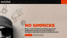 What Ninetyblack.com website looked like in 2019 (4 years ago)