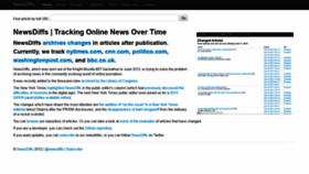 What Newsdiffs.org website looked like in 2019 (4 years ago)
