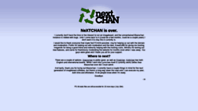 What Nextchan.org website looked like in 2019 (4 years ago)