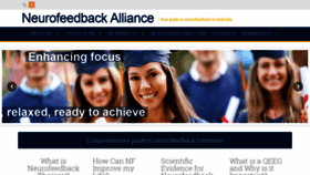What Neurofeedbackalliance.org website looked like in 2019 (4 years ago)