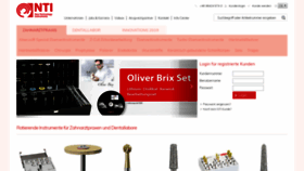 What Nti.de website looked like in 2019 (5 years ago)