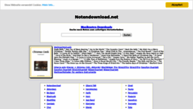 What Notendownload.net website looked like in 2019 (4 years ago)