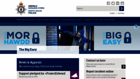 What North-wales.police.uk website looked like in 2019 (4 years ago)
