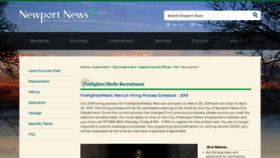 What Nnfdcareers.nnva.gov website looked like in 2019 (4 years ago)