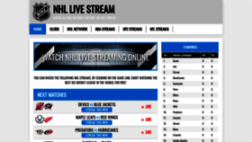 What Nhl-stream.com website looked like in 2019 (4 years ago)