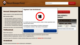 What Nemzetidohanyboltkereso.hu website looked like in 2019 (4 years ago)
