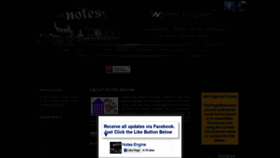 What Notesengine.com website looked like in 2019 (4 years ago)