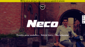 What Neco.be website looked like in 2019 (4 years ago)