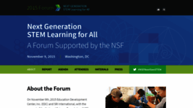 What Nsfstemforum.edc.org website looked like in 2019 (4 years ago)