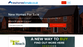 What Newhomesforsale.co.uk website looked like in 2019 (4 years ago)